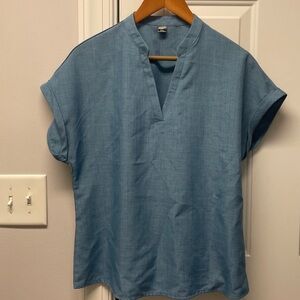 Women’s Shein Chambray Casual Top, size L, NWOT